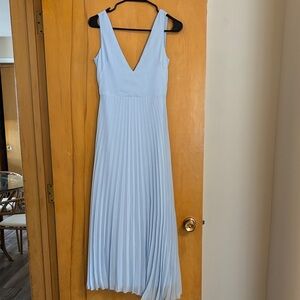Abercrombie and Fitch light blue pleated dress